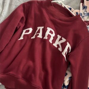 PARKE Valentines Day Varsity Mockneck - Burgundy💋💋VDAY DROP LIMITED EDITION♥️♥️